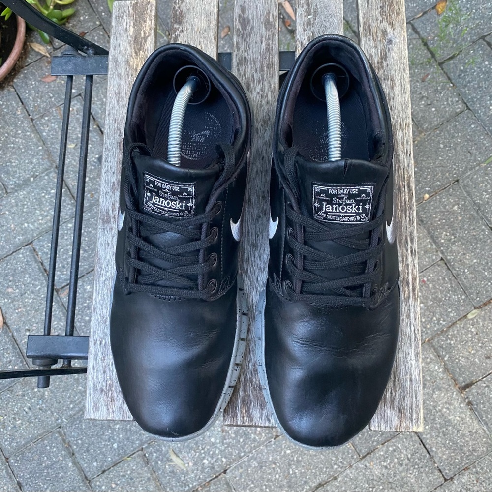 Nike Stefan Janoski Max NYC Edition Men's Size 11.5 Black Leather 749678-001 - Picture 10 of 15